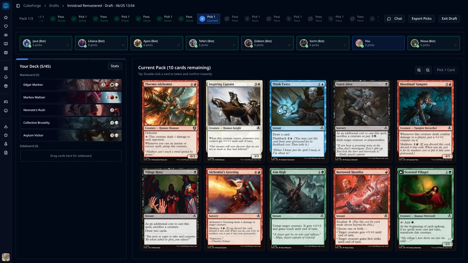 Draft the packs